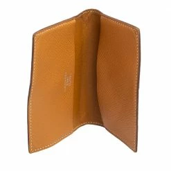 Hermes Hermés Natural Sable Epsom Leather Bifold Card Case For Men -Deals Hermes Store luxury men hermes used bags p586074 009