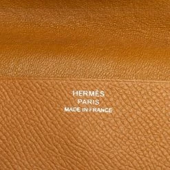 Hermes Hermés Natural Sable Epsom Leather Bifold Card Case For Men -Deals Hermes Store luxury men hermes used bags p586074 013