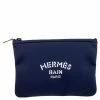 Hermes Bleu Horizon Neoprene Small Neobain Pouch For Women -Deals Hermes Store luxury men hermes used bags p595510 005