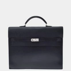 Hermes Kelly Epsom Leather Depeche Briefcase 34 Bag For Men