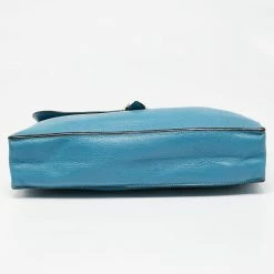 Hermes Bleu Jean Clemence Leather Sac A Depeches 38 Briefcase For Men -Deals Hermes Store luxury men hermes used bags p641402 012