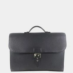 Hermes Sack Adepesh 38 Togo Black Men's Bag For Men