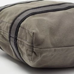 Hermes Grey/Black Canvas Fourre Tout Shopper Tote For Men -Deals Hermes Store luxury men hermes used bags p673118 012