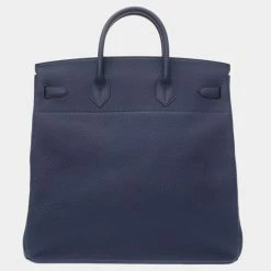 Hermes Otacroa 40 Taurillon Clemence Blue Safir U Engraved Handbag Bag 0056 HERMES Men's For Men -Deals Hermes Store luxury men hermes used bags p677344 009