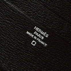 Hermes Dark Brown Alligator Bi Fold Wallet For Men -Deals Hermes Store luxury men hermes used bags p93069 008