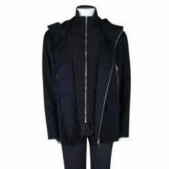 Hermes Navy Blue Jacket And Vest Set 4XL For Men -Deals Hermes Store luxury men hermes used clothes p103139 003