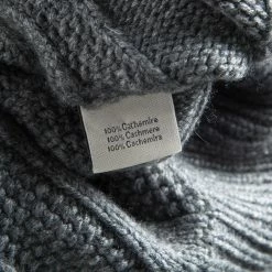 Hermes Grey Cashmere Chunky Knit Shawl Collar Detail Sweater 3XL For Men -Deals Hermes Store luxury men hermes used clothes p104821 006