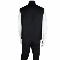 Hermes Navy Blue Ribbed Collar Detail Zip Front Vest 3XL For Men 9 Hermes Navy Blue Ribbed Collar Detail Zip Front Vest 3XL For Men -Deals Hermes Store luxury men hermes used clothes p116757 003