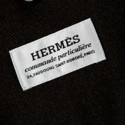Hermes Commande Particuliere Grey Wool Gabardine Button Front Coat XL For Men -Deals Hermes Store luxury men hermes used clothes p148648 0005