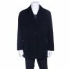 Hermes Commande Particuliere Navy Blue Wool Gabardine Button Front Coat XL For Men -Deals Hermes Store luxury men hermes used clothes p148957 0001