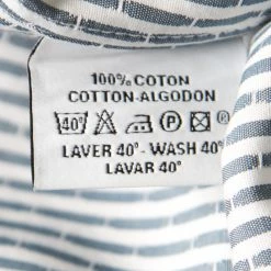 Hermes Hermès Grey And White Striped Cotton H Embroidered Long Sleeve Shirt 2XL For Men -Deals Hermes Store luxury men hermes used clothes p154352 0007