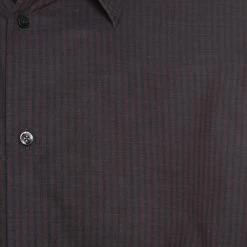 Hermes Purple And Grey Striped Washed Cotton Long Sleeve Shirt XL For Men -Deals Hermes Store luxury men hermes used clothes p195952 007