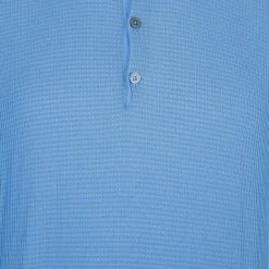 Hermes Blue Textured Mens Polo Shirt XXXL For Men 15 Hermes Blue Textured Mens Polo Shirt XXXL For Men -Deals Hermes Store luxury men hermes used clothes p1993 005
