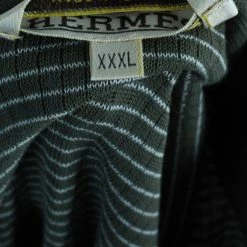 Hermes Green Textured Mens Polo Shirt XXXL For Men -Deals Hermes Store luxury men hermes used clothes p1994 009