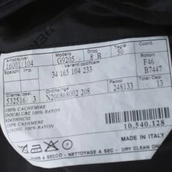 Hermes Black Cashmere Stand Up Collar Blazer L For Men -Deals Hermes Store luxury men hermes used clothes p217716 004