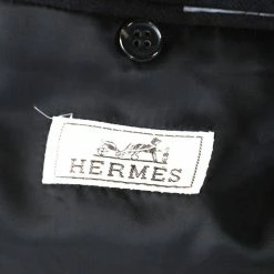 Hermes Black Cashmere Stand Up Collar Blazer L For Men -Deals Hermes Store luxury men hermes used clothes p217716 005