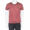 Hermes Red Monogram Print Cotton T-Shirt S For Men -Deals Hermes Store luxury men hermes used clothes p252932 001