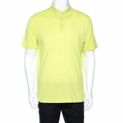 Hermes Fluorescent Cotton Pique Polo T Shirt XL For Men