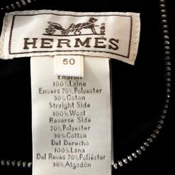 Hermes Navy Blue Wool Reversible Double Breasted Coat L For Men -Deals Hermes Store luxury men hermes used clothes p267499 004