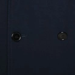 Hermes Navy Blue Wool Reversible Double Breasted Coat L For Men -Deals Hermes Store luxury men hermes used clothes p267499 008