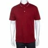 Hermes Maroon Cotton Pique Short Sleeve Polo T-Shirt M For Men -Deals Hermes Store luxury men hermes used clothes p274688 001