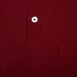 Hermes Maroon Cotton Pique Short Sleeve Polo T-Shirt M For Men -Deals Hermes Store luxury men hermes used clothes p274688 007