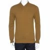 Hermes Tan Brown Rib Knit Cashmere Long Sleeve Sweater M For Men -Deals Hermes Store luxury men hermes used clothes p279043 006