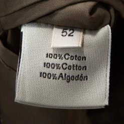 Hermes Dark Khaki Cotton Light Weight Two Buttoned Jacket XL For Men -Deals Hermes Store luxury men hermes used clothes p294202 006