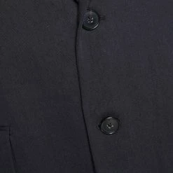 Hermes Black Cotton Leather Trim Two Buttoned Jacket L For Men -Deals Hermes Store luxury men hermes used clothes p309144 002