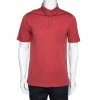 Hermes Brick Red Cotton Pique Polo T-Shirt M For Men -Deals Hermes Store luxury men hermes used clothes p310745 001