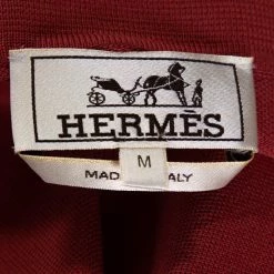 Hermes Brick Red Cotton Pique Polo T-Shirt M For Men -Deals Hermes Store luxury men hermes used clothes p310745 005