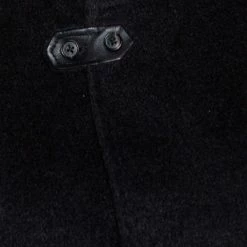 Hermes Anthracite Cashmere & Leather Trim Liverpool Mid Length Coat M For Men -Deals Hermes Store luxury men hermes used clothes p314220 002