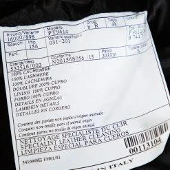 Hermes Anthracite Cashmere & Leather Trim Liverpool Mid Length Coat M For Men -Deals Hermes Store luxury men hermes used clothes p314220 005