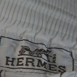 Hermes White Cotton Elasticized Waist Straight Leg Pants L For Men 12 Hermes White Cotton Elasticized Waist Straight Leg Pants L For Men -Deals Hermes Store luxury men hermes used clothes p321628 003