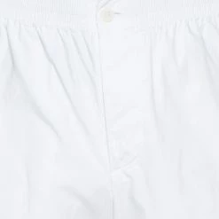 Hermes White Cotton Elasticized Waist Straight Leg Pants L For Men 11 Hermes White Cotton Elasticized Waist Straight Leg Pants L For Men -Deals Hermes Store luxury men hermes used clothes p321628 007