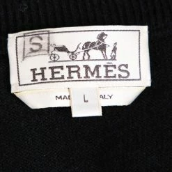 Hermes Black Spider Embroidered Cashmere Sweater L For Men -Deals Hermes Store luxury men hermes used clothes p347954 001