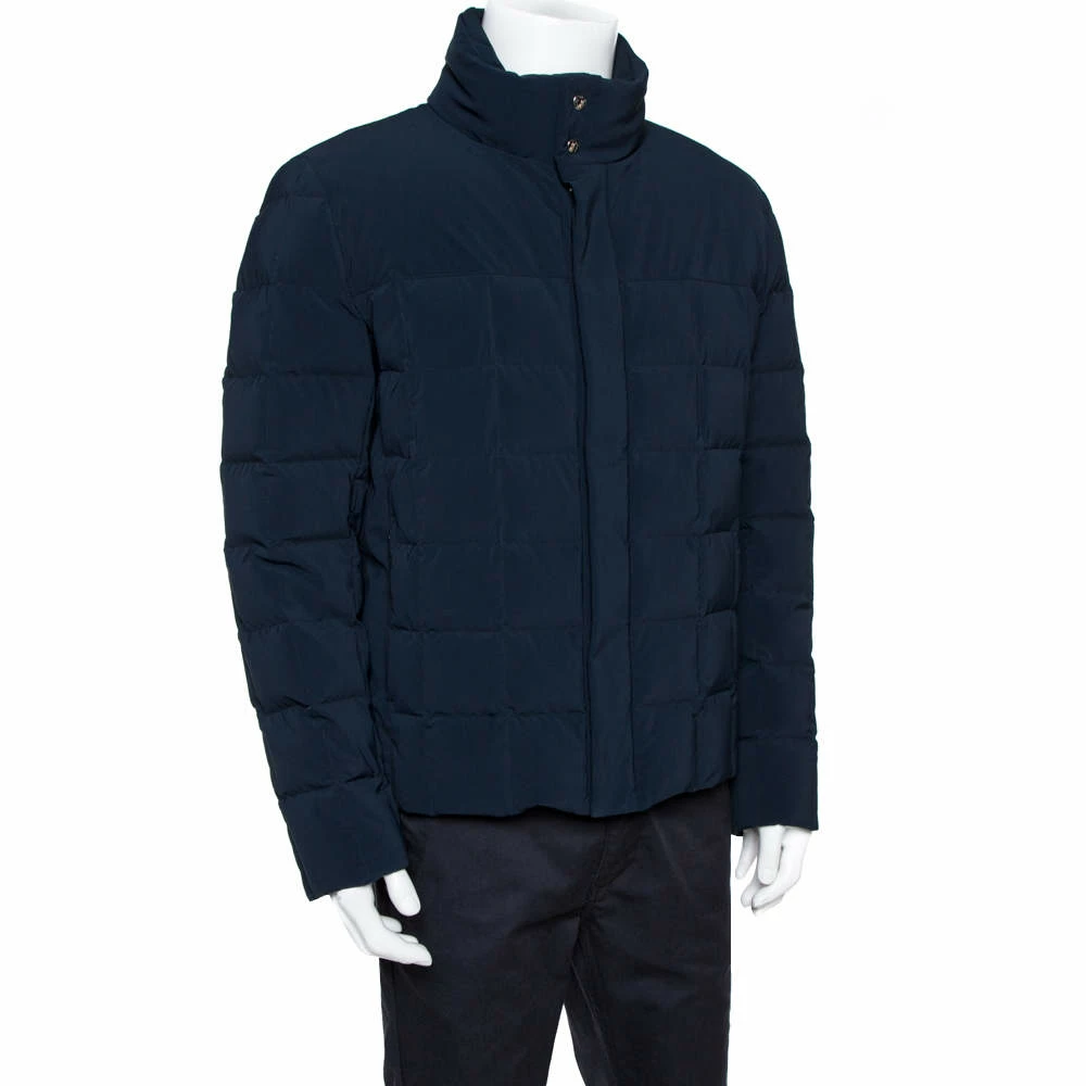 Hermes Navy Blue Puffer Jacket XL For Men 4 Hermes Navy Blue Puffer Jacket XL For Men - Image 2