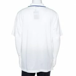 Hermes Hermès White Cotton Pique Polo T-Shirt 3XL For Men -Deals Hermes Store luxury men hermes used clothes p361508 005