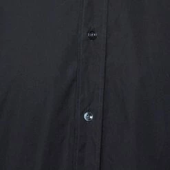 Hermes Black Cotton Button Front Long Sleeve Shirt 5XL For Men -Deals Hermes Store luxury men hermes used clothes p364482 003