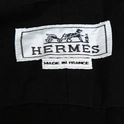 Hermes Black Cotton Button Front Long Sleeve Shirt 5XL For Men -Deals Hermes Store luxury men hermes used clothes p364482 005
