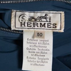 Hermes Hermès Blue Snakeskin Leather Reversible Jacket L For Men -Deals Hermes Store luxury men hermes used clothes p364516 005