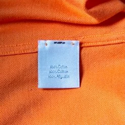 Hermes Orange Cotton Pique Polo T-Shirt XXL For Men -Deals Hermes Store luxury men hermes used clothes p395240 004