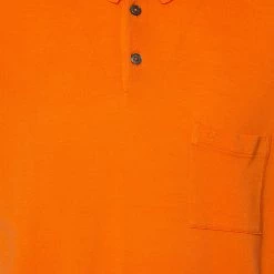 Hermes Orange Cotton Pique Polo T-Shirt XXL For Men -Deals Hermes Store luxury men hermes used clothes p395240 007