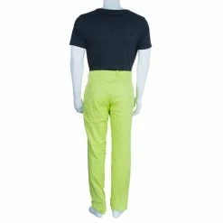 Hermes Neon Yellow Palm Beach Men's Pants EU48 For Men -Deals Hermes Store luxury men hermes used clothes p3966 0003
