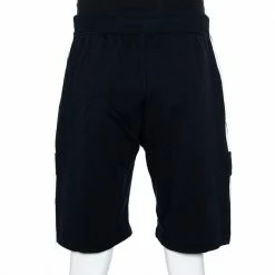 Hermes Black Cotton Contrast Trim Detail Jogging Shorts XL For Men -Deals Hermes Store luxury men hermes used clothes p428599 004