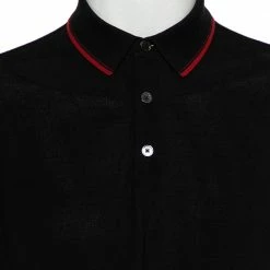 Hermes Black Cotton Pique Logo Embroidered Polo T-Shirt L For Men -Deals Hermes Store luxury men hermes used clothes p439812 002