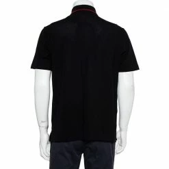 Hermes Black Cotton Pique Logo Embroidered Polo T-Shirt L For Men -Deals Hermes Store luxury men hermes used clothes p439812 004