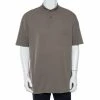 Hermes Hermès Olive Green Cotton Pique Polo T-Shirt XXL For Men