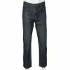 Hermes Blue Denim Logo Leather Tab Detail Jeans L For Men