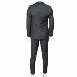 Hermes Charcoal Grey Pinstriped Wool Single Breasted Suit L For Men 12 Hermes Charcoal Grey Pinstriped Wool Single Breasted Suit L For Men -Deals Hermes Store luxury men hermes used clothes p606441 003